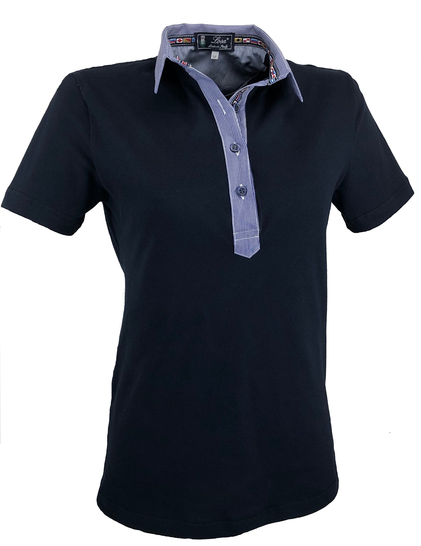 POLO Donna Piquet Elasticizzato Blu