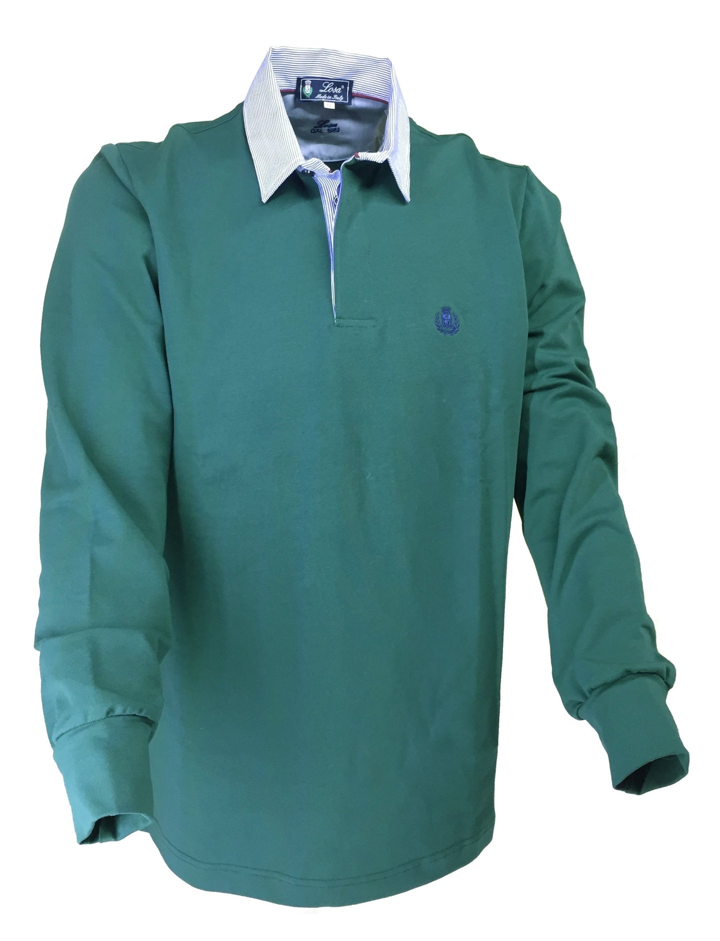 POLO Felpino Leggero Verde collo 