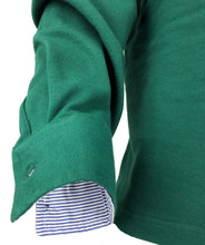 Carica l&#39;immagine nel visualizzatore di Gallery, POLO Piquet Collo Camicia a righe  Uomo  Verde
